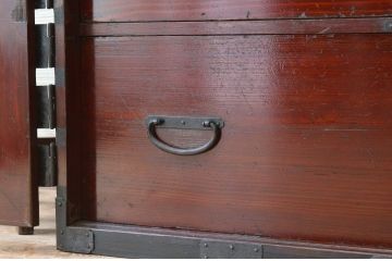 アンティーク家具　古民具　骨董　江戸時代　観音開き時代箪笥ローボード(ローチェスト)