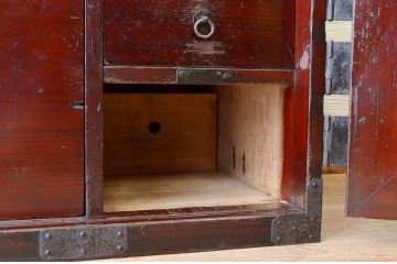 アンティーク家具　古民具　骨董　江戸時代　観音開き時代箪笥ローボード(ローチェスト)