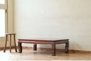 アンティーク家具　古民具　骨董　唐木製の座卓(テーブル)