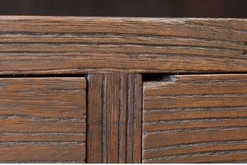 アンティーク家具　古い木のシンプルなアンティークローボード