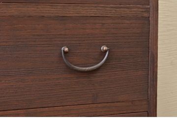 アンティーク家具　☆古い桐材の二段重ね箪笥(桐箪笥、桐たんす)