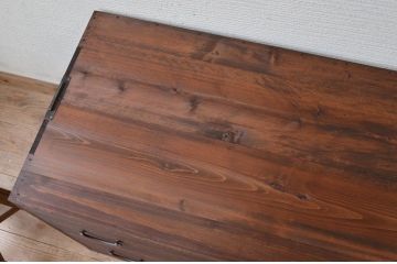 アンティーク家具　☆古い桐材の二段重ね箪笥(桐箪笥、桐たんす)