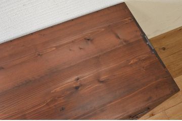 アンティーク家具　☆古い桐材の二段重ね箪笥(桐箪笥、桐たんす)