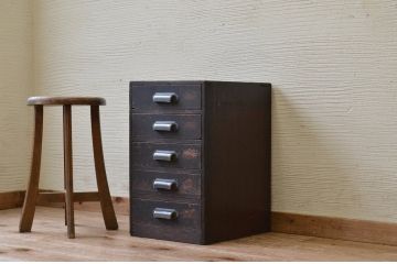 アンティーク家具　使い込まれたアンティーク小引き出し