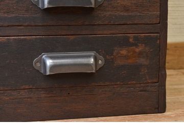アンティーク家具　使い込まれたアンティーク小引き出し