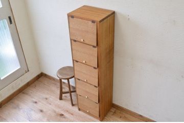 アンティーク家具　古材を使って製作したパタパタ収納棚4　(下駄箱)
