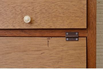 アンティーク家具　古材を使って製作したパタパタ収納棚4　(下駄箱)