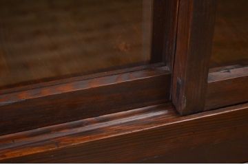 アンティーク家具　明治〜大正　二段重ね引き出し収納棚(薬箪笥)