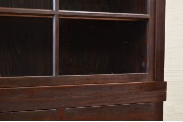 アンティーク家具　明治〜大正　二段重ね引き出し収納棚(薬箪笥)