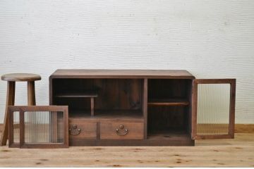 極上美品!モールガラスアンティークローボード