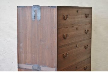 アンティーク家具　☆古民具　骨董　二段重ねシンプルな箪笥(チェスト)