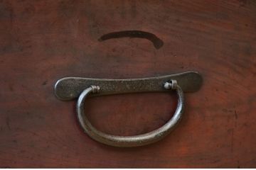 アンティーク家具　☆古民具　骨董　古い欅材の二段重ね時代箪笥