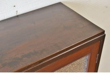 アンティーク家具　ダイヤガラスアンティーク本箱