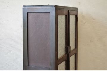 アンティーク家具　ダイヤガラスアンティーク本箱