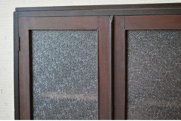 アンティーク家具　ダイヤガラスアンティーク本箱