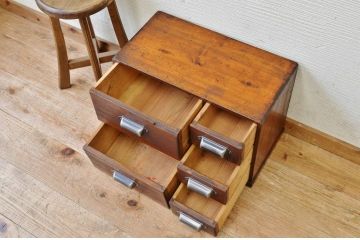 アンティーク家具　古い木のアンティーク小引き出し