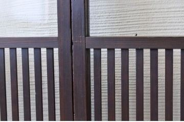 古民具　骨董　シックな格子戸3枚セット
