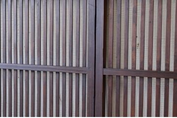 古民具　骨董　シックな格子戸3枚セット