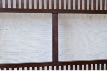 古民具　骨董　シックな格子戸3枚セット