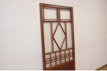 ★古い喫茶店のダイヤガラスアンティークドア　(扉)