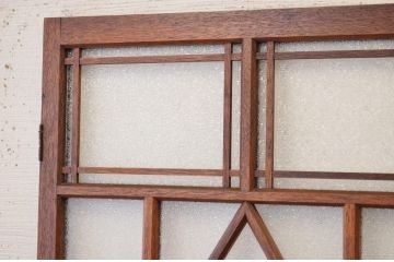 ★古い喫茶店のダイヤガラスアンティークドア　(扉)