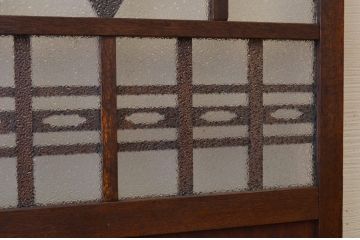 ★古い喫茶店のダイヤガラスアンティークドア　(扉)