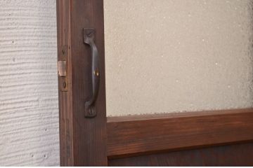 古民具　骨董　古いお家のダイヤガラスドア(扉)