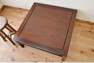 アンティーク家具　古民具　骨董　古い唐木の座卓(テーブル)