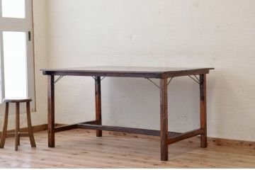 アンティーク家具　素敵な雰囲気!味のあるアンティークテーブル(作業台、机)
