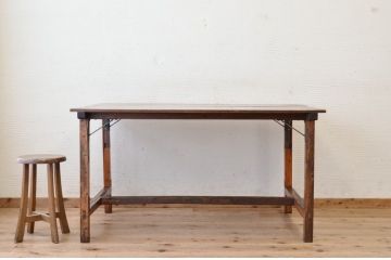 アンティーク家具　素敵な雰囲気!味のあるアンティークテーブル(作業台、机)