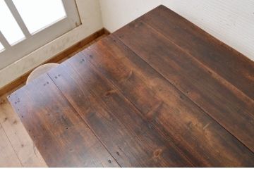 アンティーク家具　素敵な雰囲気!味のあるアンティークテーブル(作業台、机)