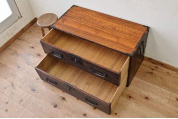 アンティーク家具　古民具　骨董　時代箪笥ローボード(ローチェスト)