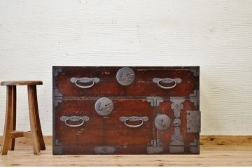 アンティーク家具　傷み有　使い込まれた時代箪笥ローボード1