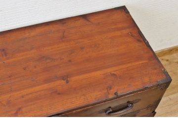 アンティーク家具　傷み有　使い込まれた時代箪笥ローボード1