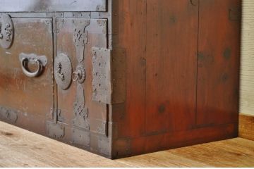 アンティーク家具　傷み有　使い込まれた時代箪笥ローボード1