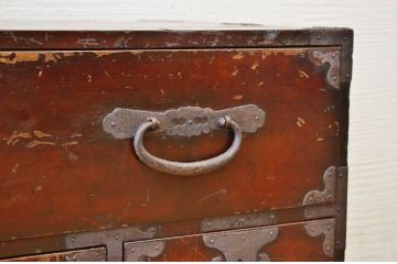 アンティーク家具　傷み有　使い込まれた時代箪笥ローボード1