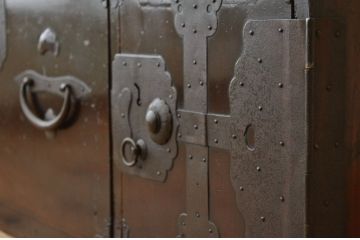 アンティーク家具　古民具　骨董　味のある二本松箪笥ローボード1