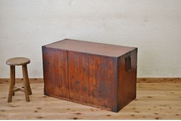 アンティーク家具　古民具　骨董　味のある二本松箪笥ローボード1