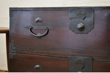 アンティーク家具　古民具　骨董　味のある二本松箪笥ローボード2