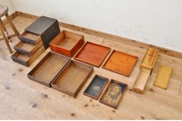 アンティーク家具　かつおぶし削り器　小引き出しなど5(6)点セット