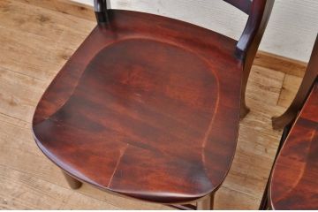 中古　日向民芸ダイニングチェア2脚セット1