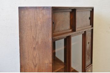 アンティーク家具　最高級!古い栗材と欅材の上質な茶箪笥(収納棚)