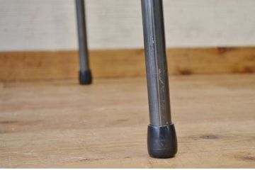 アンティーク家具　☆天板無垢材鉄脚テーブル(作業台)5