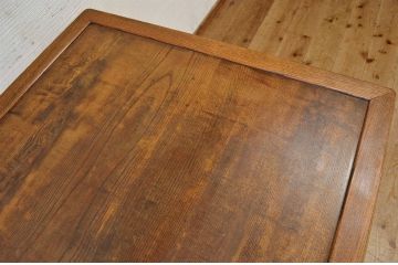 アンティーク家具　☆天板無垢材鉄脚テーブル(作業台)8