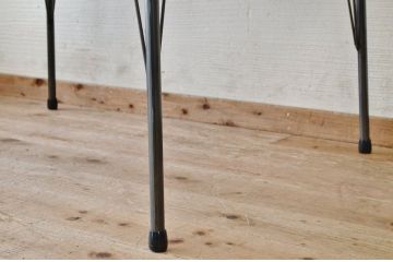 アンティーク家具　☆天板無垢材鉄脚テーブル(作業台)8