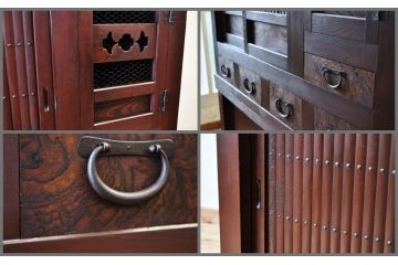 アンティーク家具　極上!状態の素晴らしい四尺近江水屋箪笥