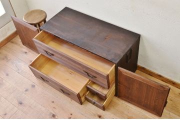 アンティーク家具　素敵な雰囲気!時代箪笥ローボード(ローチェスト)2