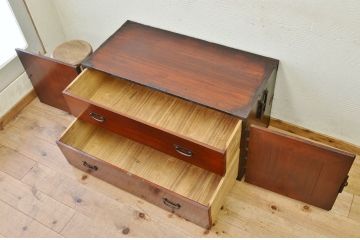 アンティーク家具　素敵な雰囲気!時代箪笥ローボード(ローチェスト)4