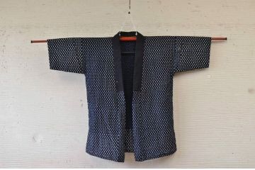○古い木綿着物5枚セット1　絣古布材料