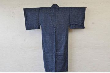 ○古い木綿着物5枚セット2　絣古布材料